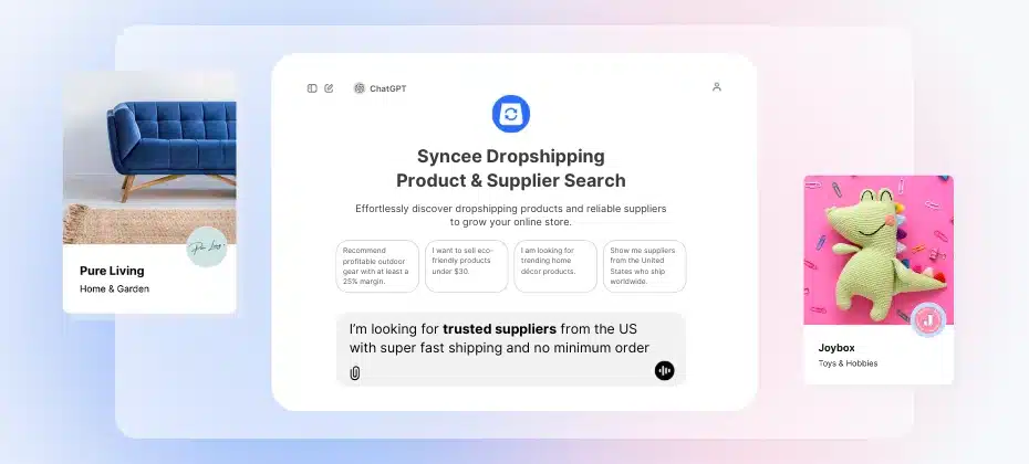 Access the Best Dropshipping Suppliers with Syncee GPT’s Smart Search