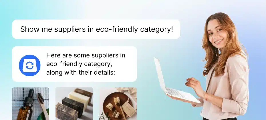 Showing suppliers in certain categories