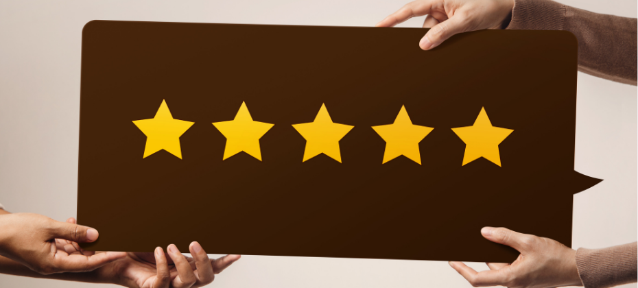 small reviews beneath product thumbnails