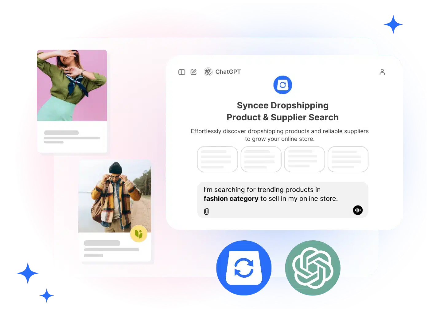 Explore AI dropshipping with Syncee GPT​